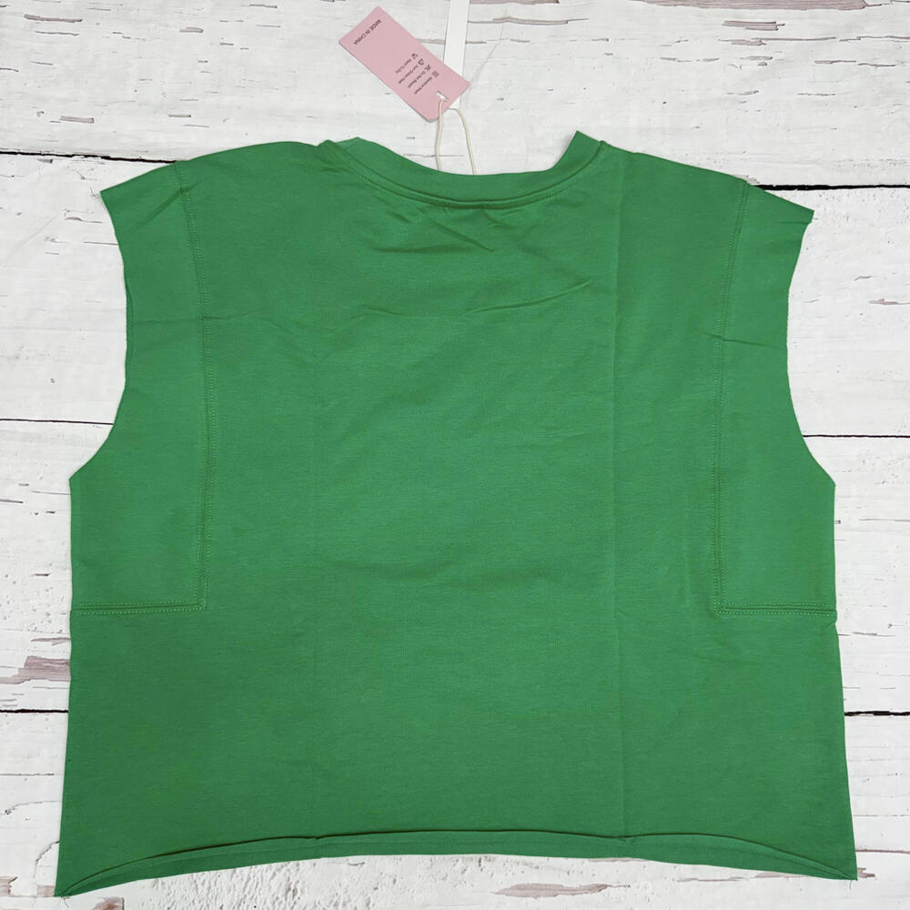 NWT ELGOGY Muscle Tee Cotton Blend Green Size L Minimalist Street - Picture 2 of 8